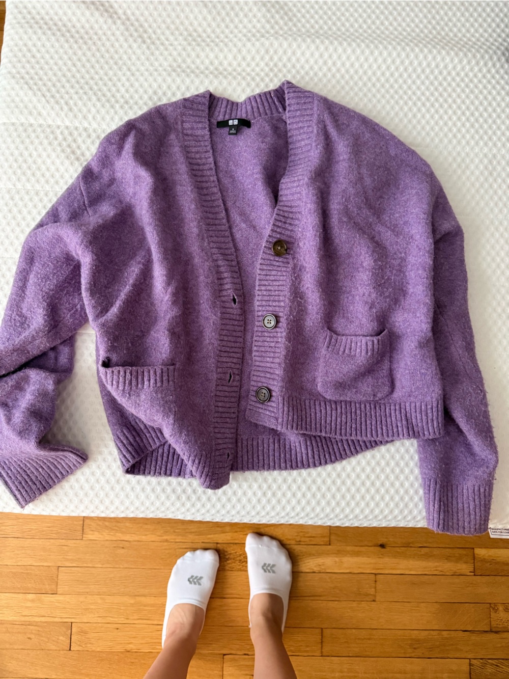 Uniqlo Lilac Button-Front Women's Cardigan
